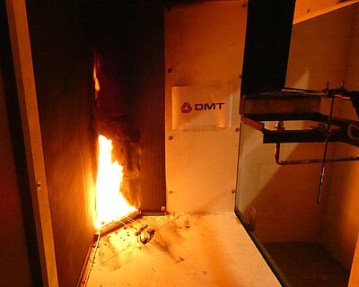 Prüfstand SBI (Single Burning Item) nach DIN EN 13823