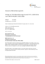 DAkkS Teilurkunde Akkreditierung PL-11035-03-01