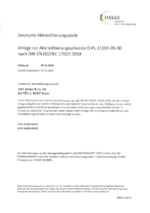 DAkkS Urkunde Akkreditierung PL-11035-03-00 - Anlage